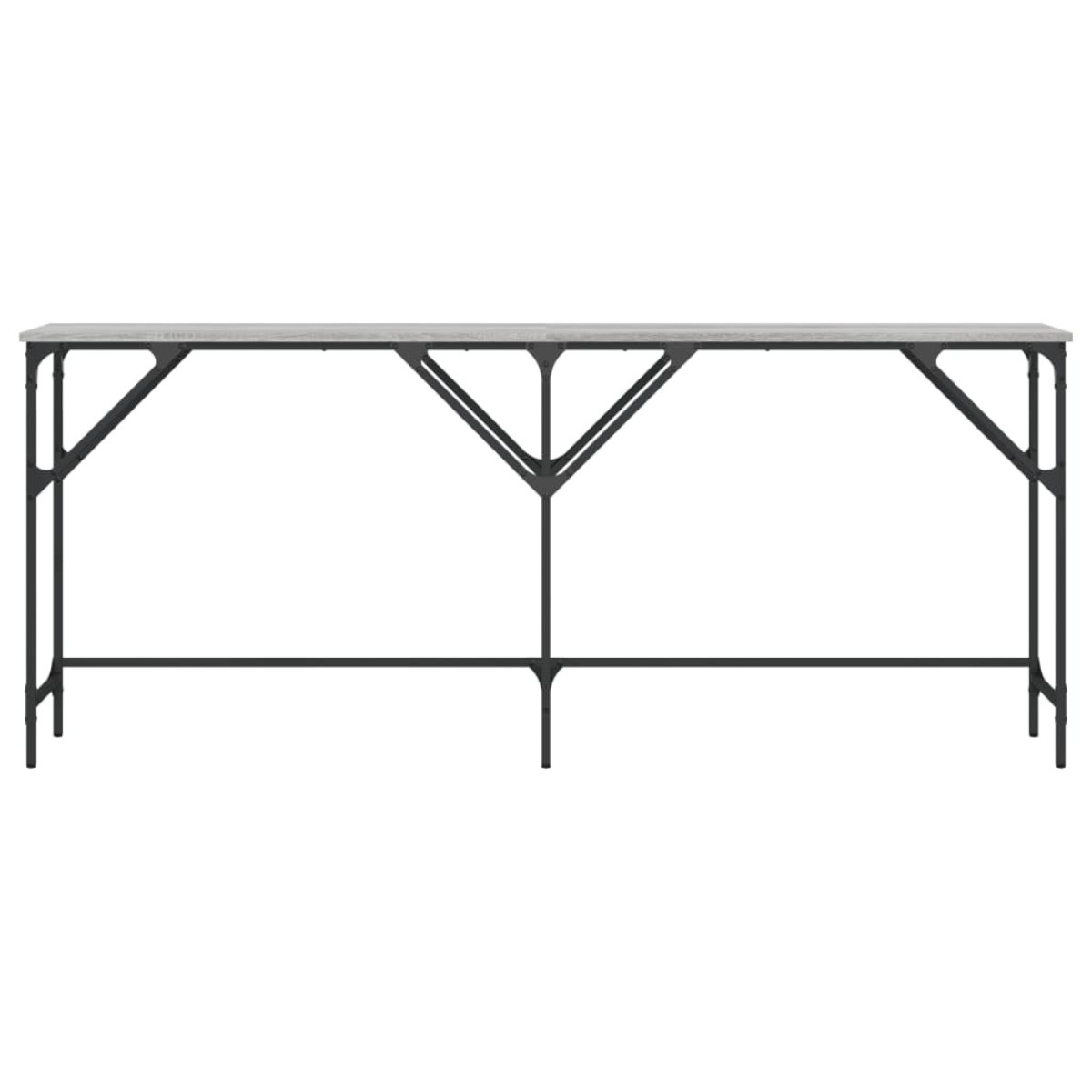 vidaXL Τραπέζι Κονσόλα Γκρι Sonoma 180x29x75 εκ. Επεξεργασμένο Ξύλο