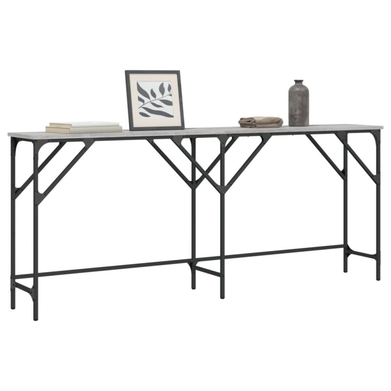 vidaXL Τραπέζι Κονσόλα Γκρι Sonoma 180x29x75 εκ. Επεξεργασμένο Ξύλο