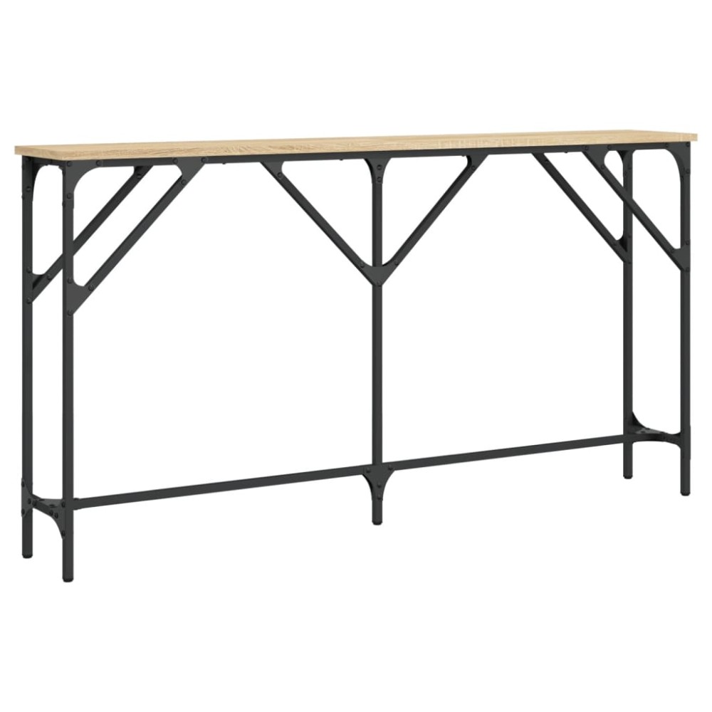 vidaXL Τραπέζι Κονσόλα Sonoma Δρυς 140 x 23 x 75 εκ. από Επεξεργ. Ξύλο