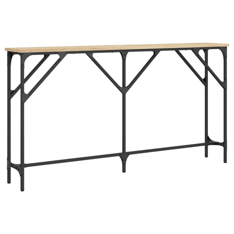 vidaXL Τραπέζι Κονσόλα Sonoma Δρυς 140 x 23 x 75 εκ. από Επεξεργ. Ξύλο