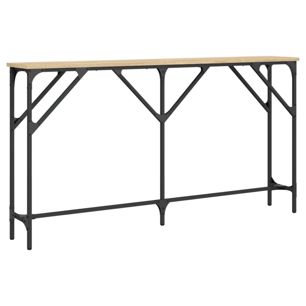 vidaXL Τραπέζι Κονσόλα Sonoma Δρυς 140 x 23 x 75 εκ. από Επεξεργ. Ξύλο