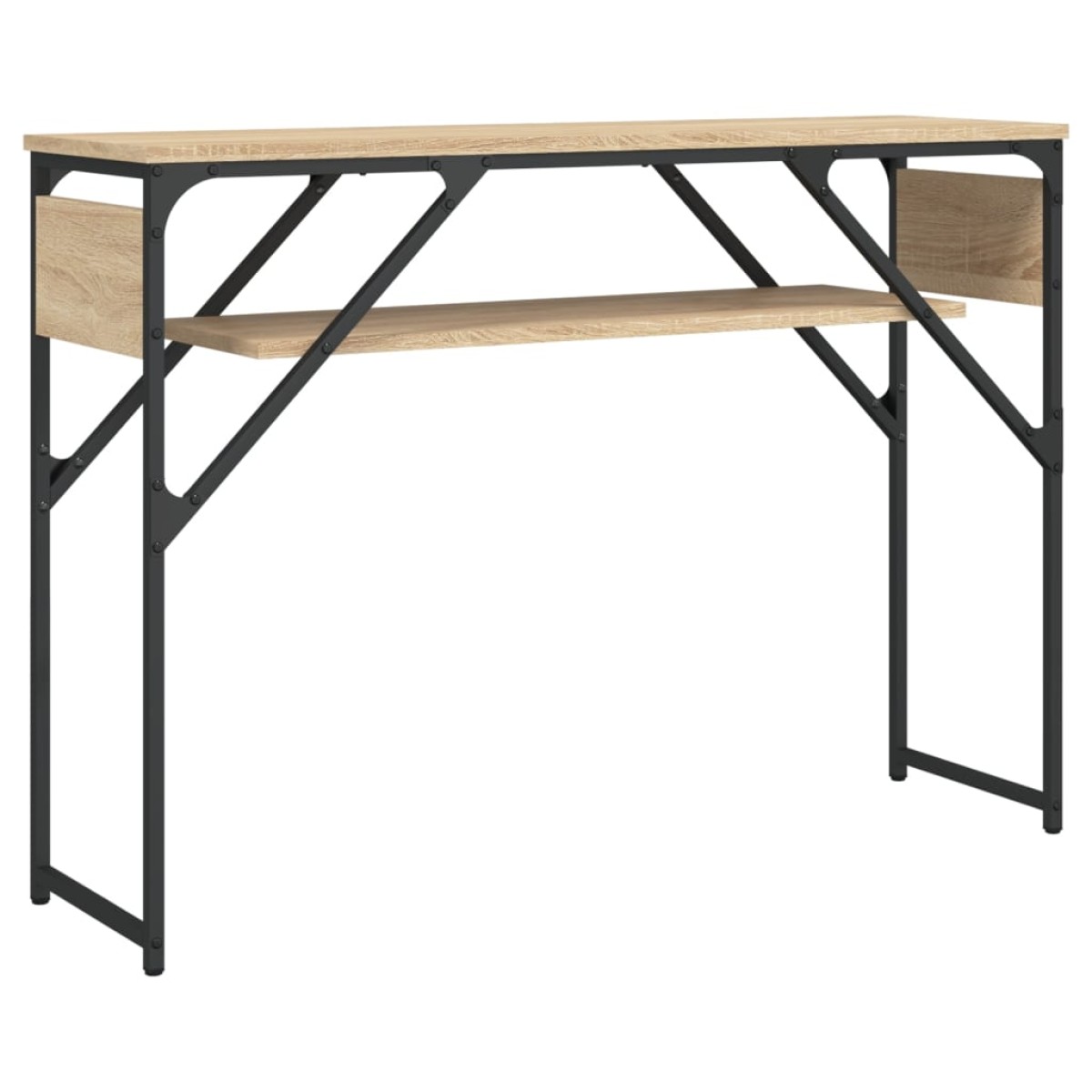 vidaXL Τραπέζι Κονσόλα Sonoma Δρυς 105 x 30 x 75 εκ. από Επεξεργ. Ξύλο