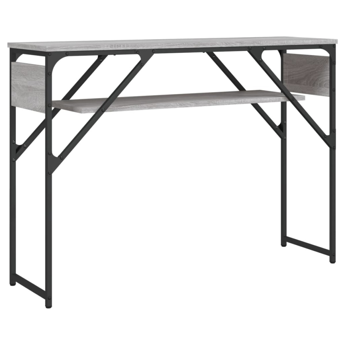 vidaXL Τραπέζι Κονσόλα Γκρι Sonoma 105 x 30 x 75 εκ. από Επεξεργ. Ξύλο