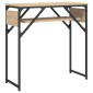 vidaXL Τραπέζι Κονσόλα με Ράφι Sonoma Δρυς 75x30x75 εκ. Επεξεργ. Ξύλο