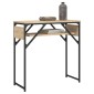 vidaXL Τραπέζι Κονσόλα με Ράφι Sonoma Δρυς 75x30x75 εκ. Επεξεργ. Ξύλο