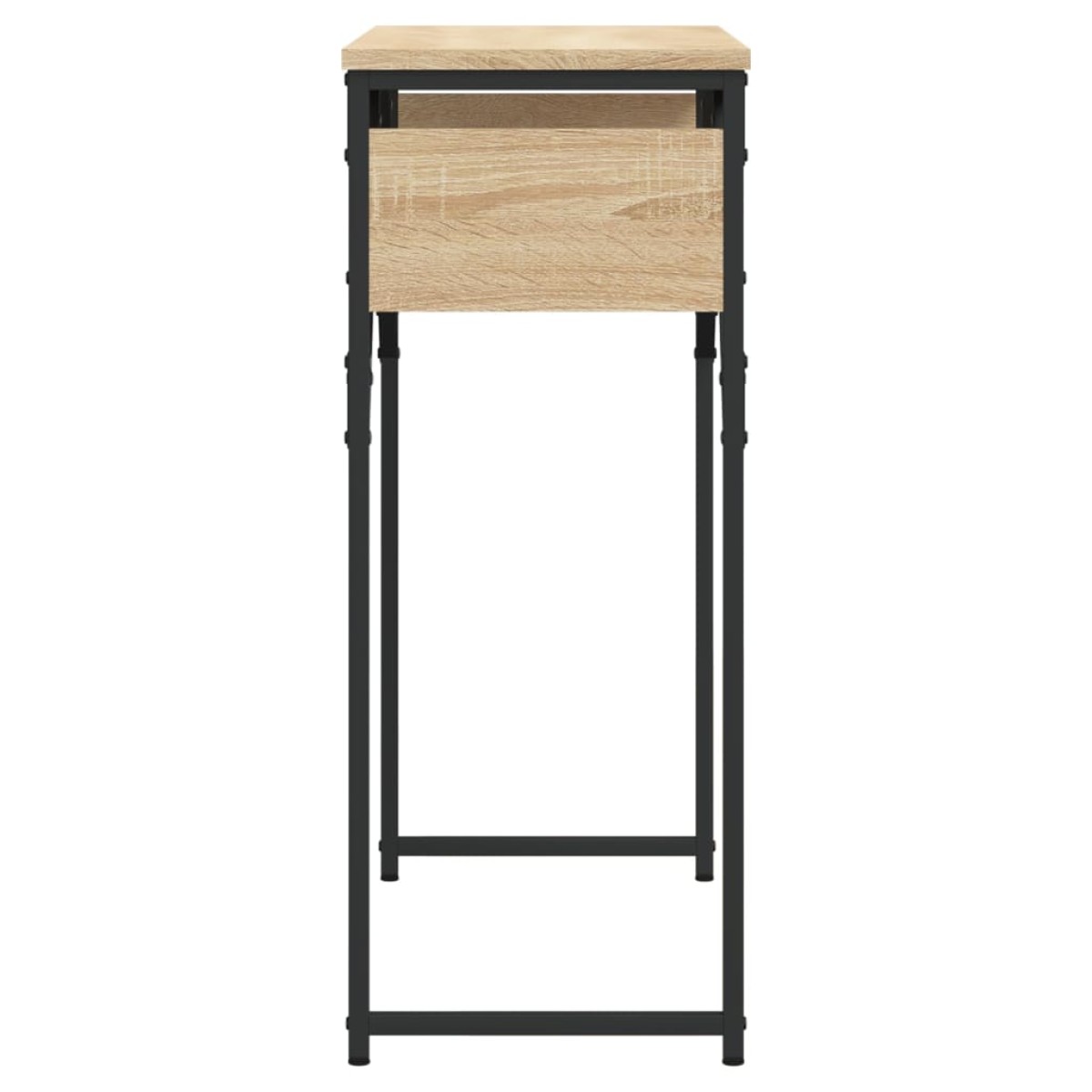 vidaXL Τραπέζι Κονσόλα με Ράφι Sonoma Δρυς 75x30x75 εκ. Επεξεργ. Ξύλο
