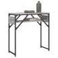 vidaXL Τραπέζι Κονσόλα με Ράφι Γκρι Sonoma 75x30x75 εκ. Επεξεργ. Ξύλο