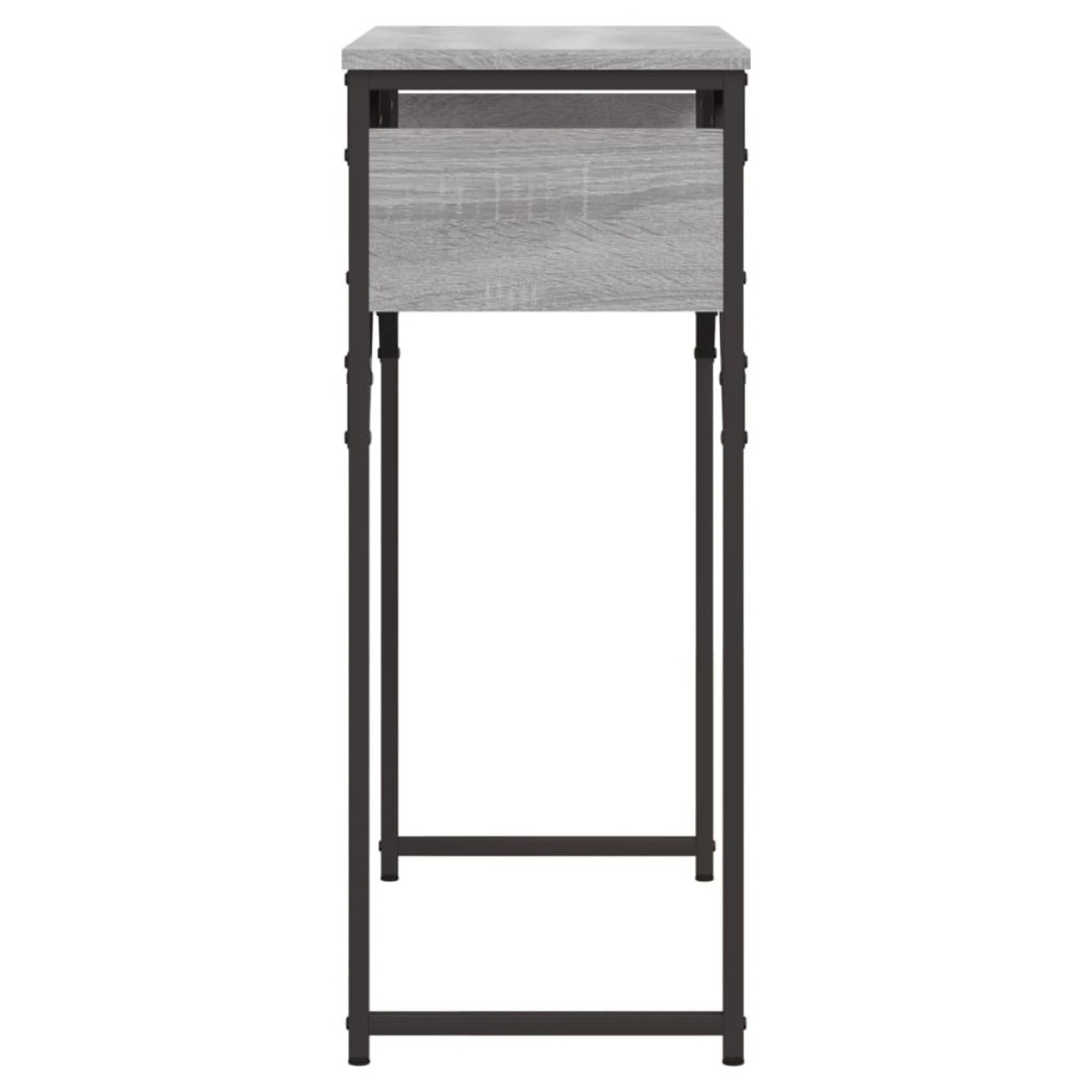 vidaXL Τραπέζι Κονσόλα με Ράφι Γκρι Sonoma 75x30x75 εκ. Επεξεργ. Ξύλο