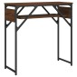 vidaXL Τραπέζι Κονσόλα με Ράφι Καφέ Δρυς 75x30x75 εκ. Επεξεργ. Ξύλο