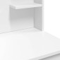 vidaXL Μπουντουάρ με LED Φώτα Λευκό 96x40x142 εκ.