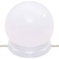 vidaXL Μπουντουάρ με LED Φώτα Μαύρο 96x40x142 εκ.