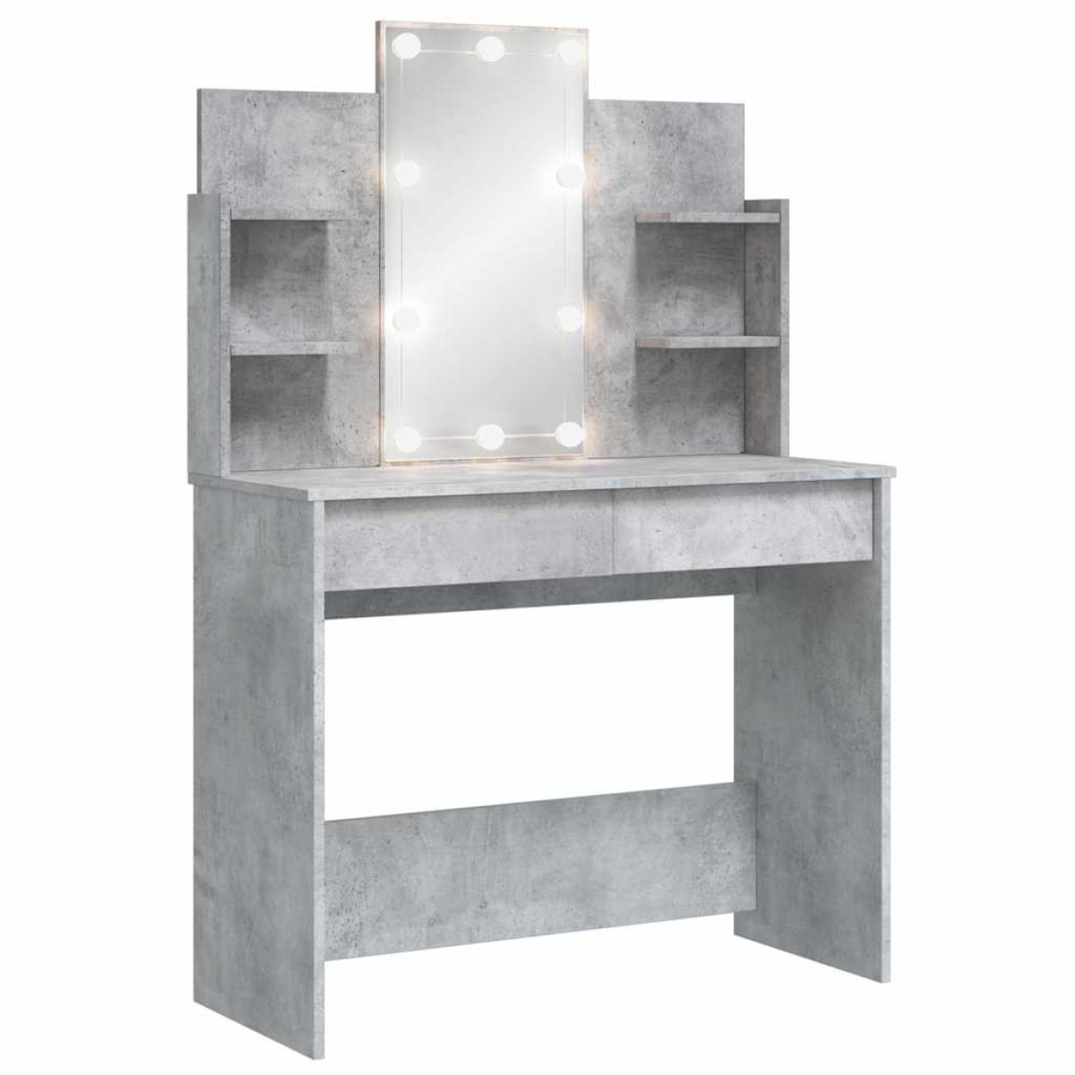 vidaXL Μπουντουάρ με LED Φώτα Γκρι Σκυροδέματος 96x40x142 εκ.