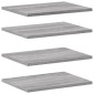 vidaXL Ράφια Τοίχου 4 τεμ. Γκρι Sonoma 40x30x1,5 εκ. Επεξεργ. Ξύλο
