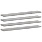 vidaXL Ράφια Τοίχου 4 τεμ. Γκρι Sonoma 60x10x1,5 εκ. Επεξεργ. Ξύλο