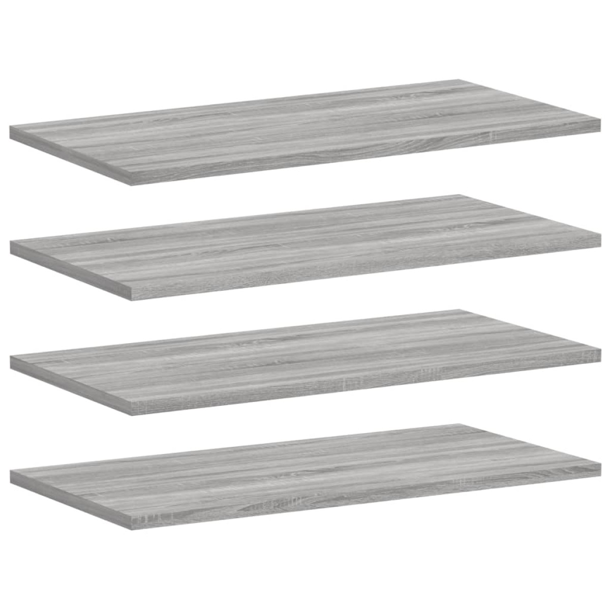 vidaXL Ράφια Τοίχου 4 τεμ. Γκρι Sonoma 60x30x1,5 εκ. Επεξεργ. Ξύλο