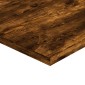 vidaXL Ράφια Τοίχου 4 τεμ. Καπνιστή Δρυς 60x40x1,5 εκ. Επεξεργ. Ξύλο