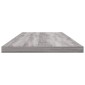 vidaXL Ράφια Τοίχου 4 τεμ. Γκρι Sonoma 80x20x1,5 εκ. Επεξεργ. Ξύλο