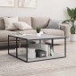 vidaXL Ράφια Τοίχου 4 τεμ. Γκρι Sonoma 80x40x1,5 εκ. Επεξεργ. Ξύλο