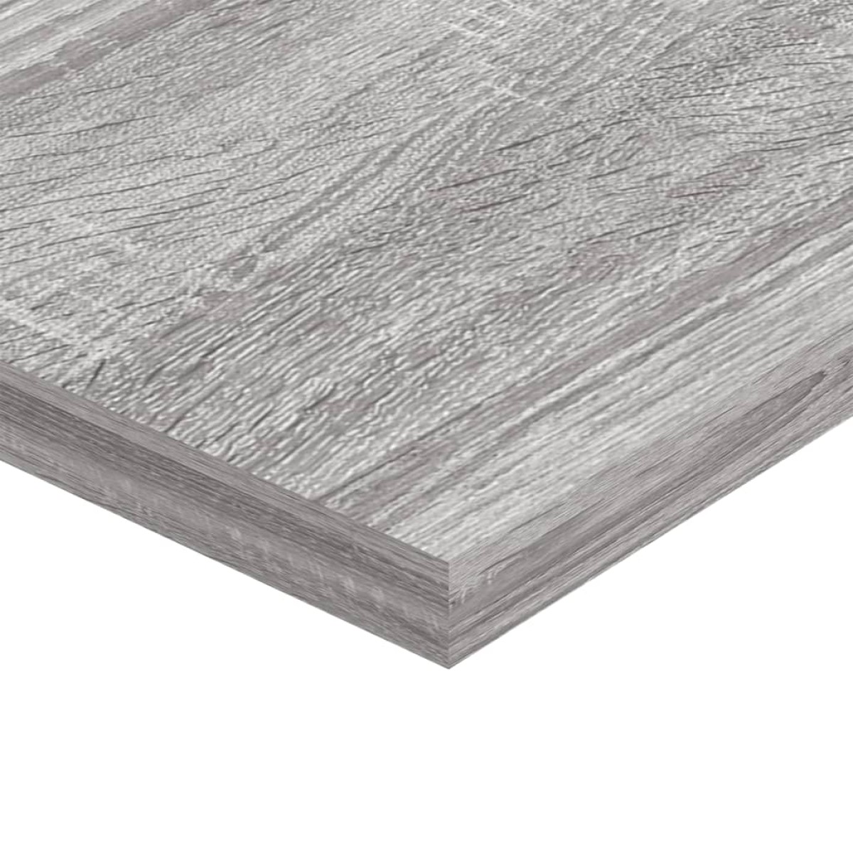 vidaXL Ράφια Τοίχου 4 τεμ. Γκρι Sonoma 100x20x1,5 εκ. Επεξεργ. Ξύλο