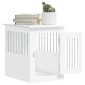 vidaXL Κλουβί Σκύλου Λευκό 45 x 62 x 59 εκ. από Επεξεργασμένο ξύλο