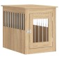 vidaXL Κλουβί Σκύλου Sonoma Δρυς 55 x 75 x 65 εκ. από Επεξεργ. Ξύλο