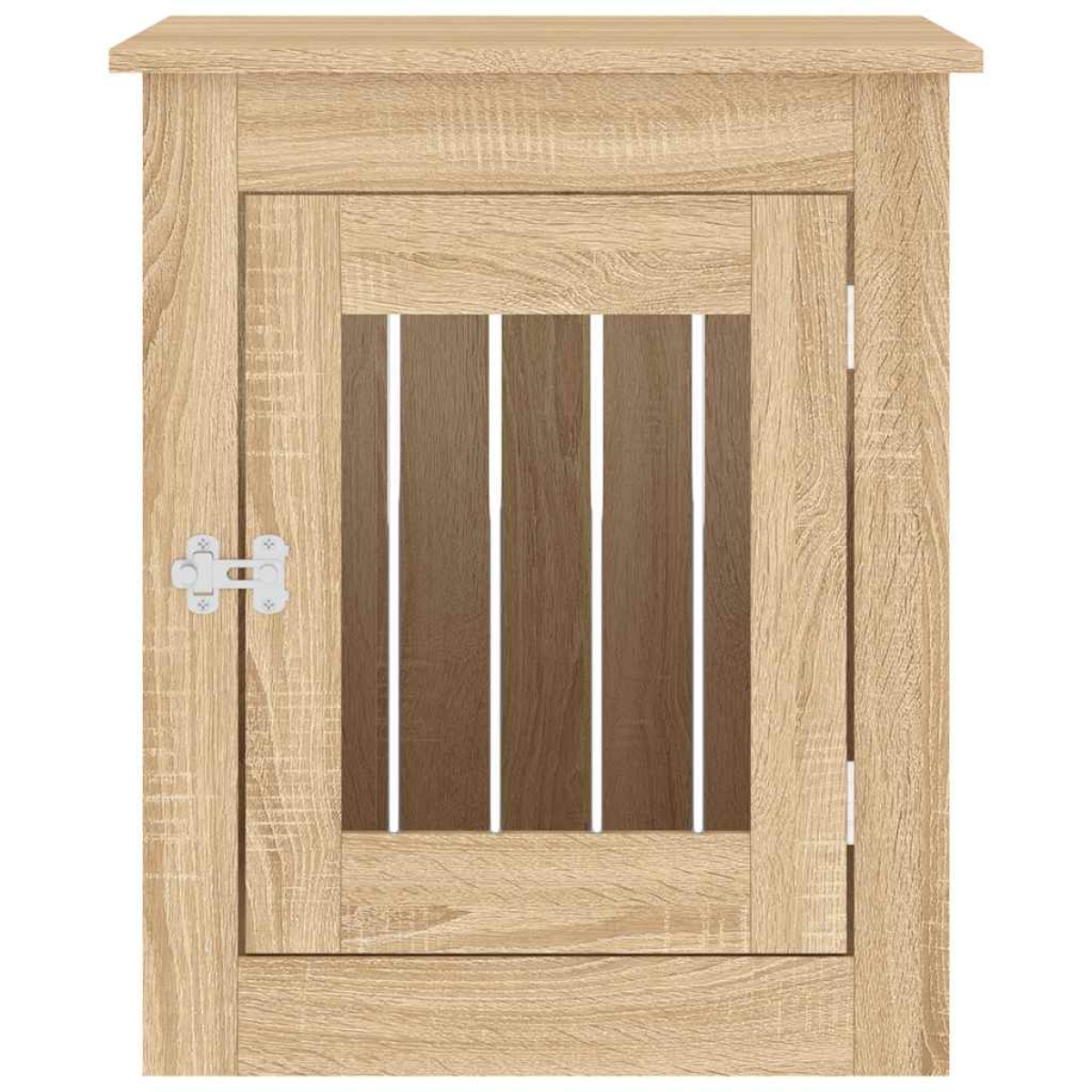 vidaXL Κλουβί Σκύλου Sonoma Δρυς 55 x 75 x 65 εκ. από Επεξεργ. Ξύλο