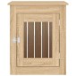 vidaXL Κλουβί Σκύλου Sonoma Δρυς 55 x 75 x 65 εκ. από Επεξεργ. Ξύλο
