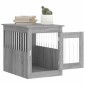 vidaXL Κλουβί Σκύλου Γκρι Sonoma 55x75x65 εκ. από Επεξεργ. Ξύλο