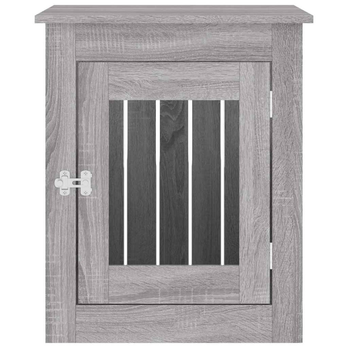 vidaXL Κλουβί Σκύλου Γκρι Sonoma 55x75x65 εκ. από Επεξεργ. Ξύλο