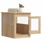 vidaXL Κλουβί Σκύλου Sonoma Δρυς 55 x 80 x 68 εκ. από Επεξεργ. Ξύλο