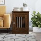 vidaXL Κλουβί Σκύλου Καφέ Δρυς 55x80x68 εκ. από Επεξεργ. Ξύλο