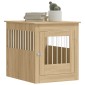 vidaXL Κλουβί Σκύλου Sonoma Δρυς 64,5 x 80 x 71 εκ. από Επεξεργ. Ξύλο