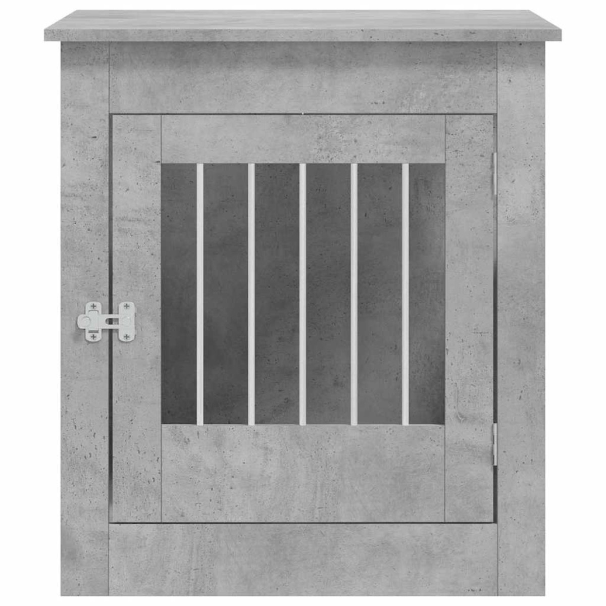 vidaXL Κλουβί Σκύλου Γκρι Σκυροδεμ. 64,5 x 80 x 71 εκ. Επεξεργ. Ξύλο