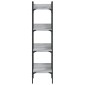vidaXL Βιβλιοθήκη 4 Επιπέδων Γκρι Sonoma 35x30x138,5 εκ. Επεξεργ. Ξύλο