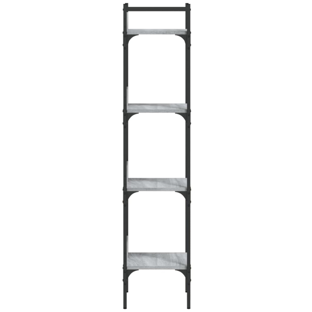 vidaXL Βιβλιοθήκη 4 Επιπέδων Γκρι Sonoma 35x30x138,5 εκ. Επεξεργ. Ξύλο
