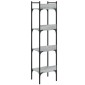 vidaXL Βιβλιοθήκη 4 Επιπέδων Γκρι Sonoma 35x30x138,5 εκ. Επεξεργ. Ξύλο