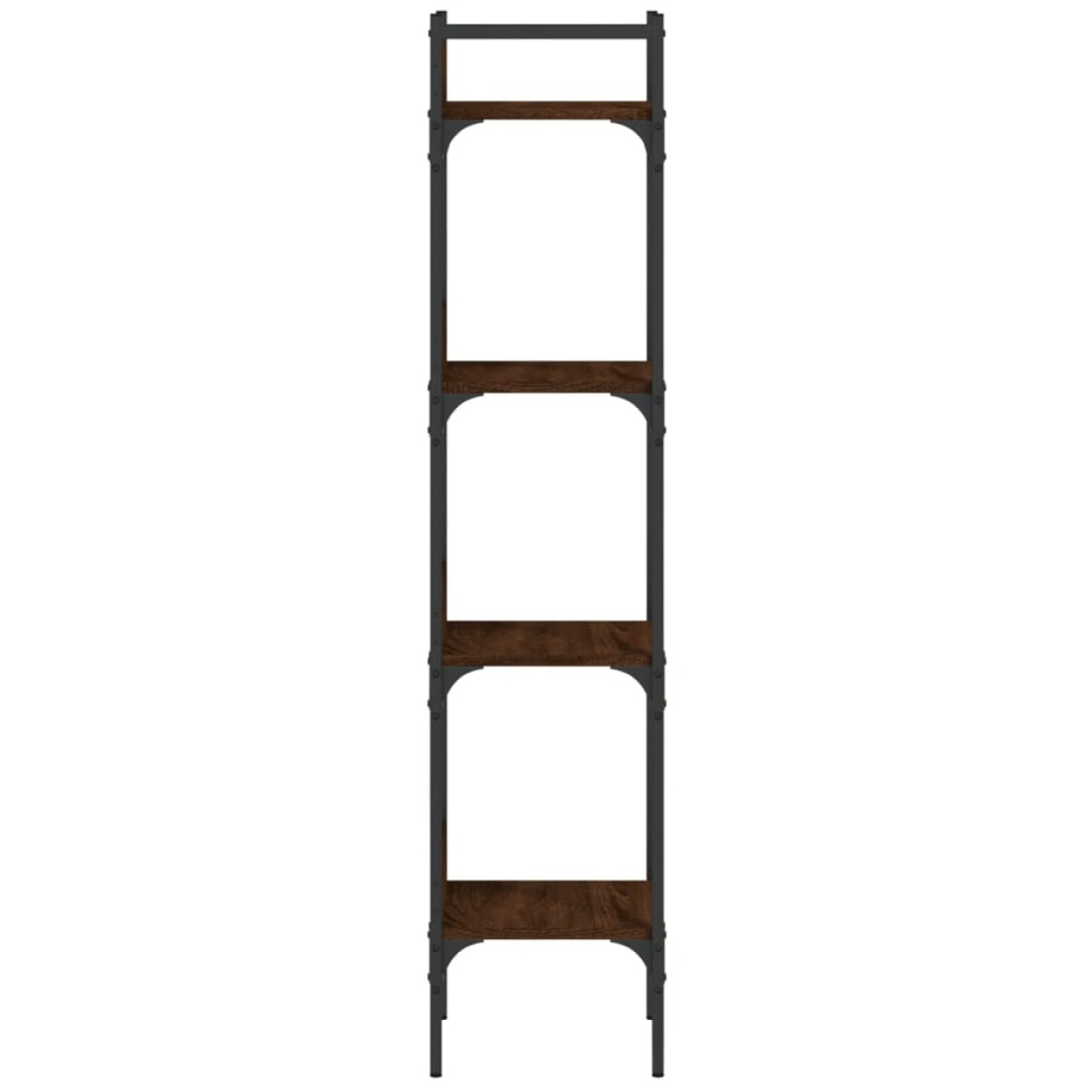 vidaXL Βιβλιοθήκη 4 Επιπέδων Καφέ Δρυς 35x30x138,5 εκ. Επεξεργ. Ξύλο