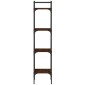 vidaXL Βιβλιοθήκη 4 Επιπέδων Καφέ Δρυς 35x30x138,5 εκ. Επεξεργ. Ξύλο