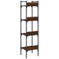 vidaXL Βιβλιοθήκη 4 Επιπέδων Καφέ Δρυς 35x30x138,5 εκ. Επεξεργ. Ξύλο