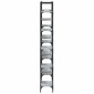vidaXL Βιβλιοθήκη Γκρι Sonoma 155,5x24x166,5 εκ. Επεξεργασμένο Ξύλο