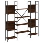 vidaXL Βιβλιοθήκη Καφέ Δρυς 155,5x24x166,5 εκ. Επεξεργασμένο Ξύλο
