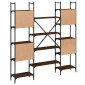 vidaXL Βιβλιοθήκη Καφέ Δρυς 155,5x24x166,5 εκ. Επεξεργασμένο Ξύλο