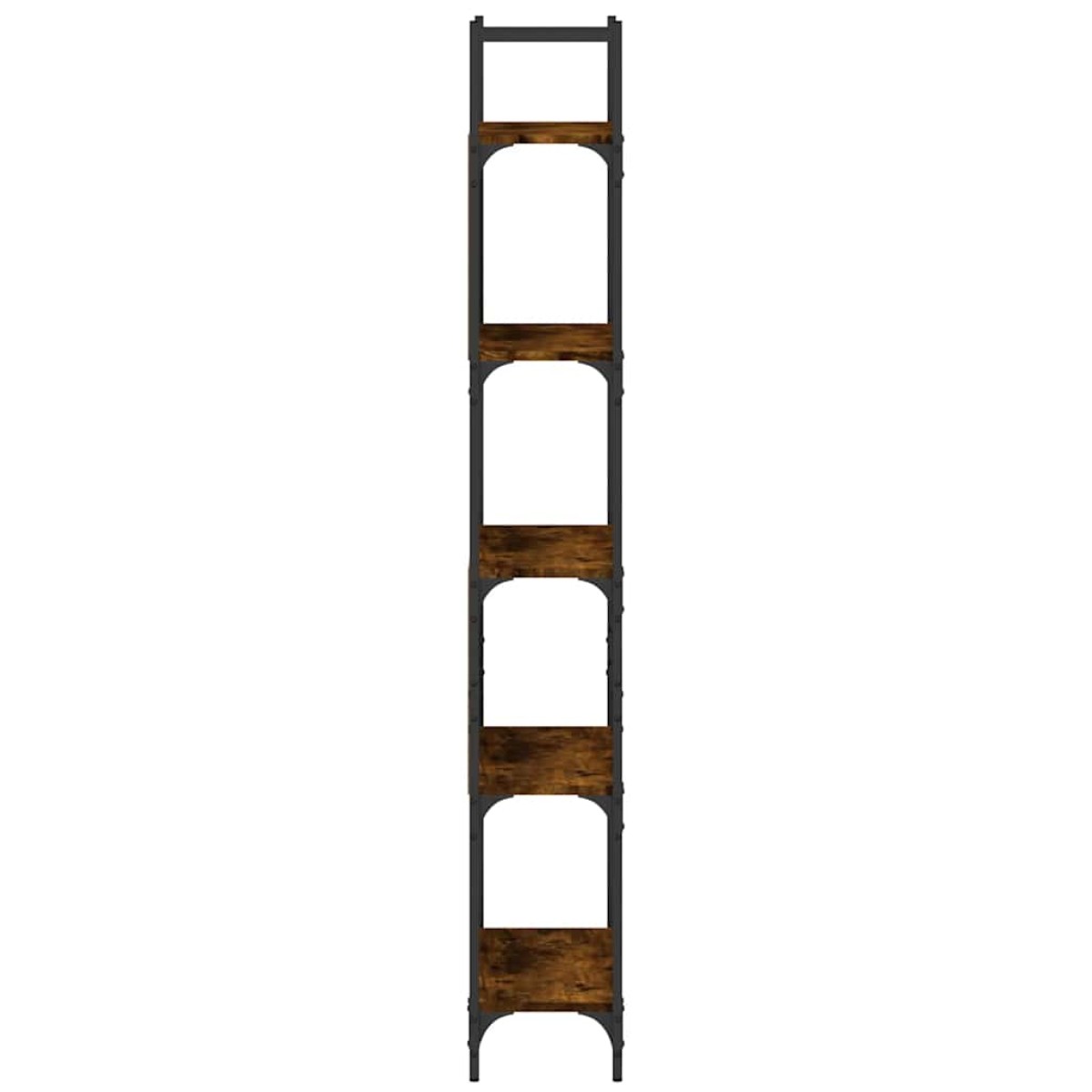 vidaXL Βιβλιοθήκη 5 Επιπέδων Καπν. Δρυς 60,5x24x166,5εκ. Επεξεργ. Ξύλο