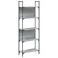vidaXL Βιβλιοθήκη 5 Επιπέδων Γκρι Sonoma 60,5x24x166,5 εκ. Επεξ. Ξύλο