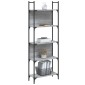 vidaXL Βιβλιοθήκη 5 Επιπέδων Γκρι Sonoma 60,5x24x166,5 εκ. Επεξ. Ξύλο