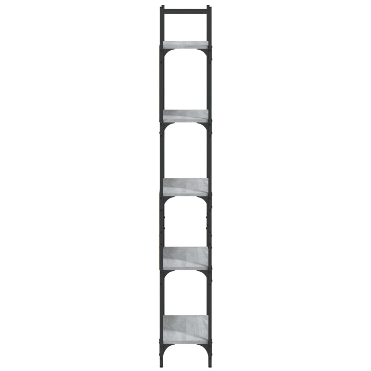 vidaXL Βιβλιοθήκη 5 Επιπέδων Γκρι Sonoma 60,5x24x166,5 εκ. Επεξ. Ξύλο