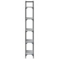 vidaXL Βιβλιοθήκη 5 Επιπέδων Γκρι Sonoma 60,5x24x166,5 εκ. Επεξ. Ξύλο