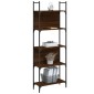 vidaXL Βιβλιοθήκη 5 Επιπέδων Καφέ Δρυς 60,5x24x166,5εκ. Επεξεργ. Ξύλο