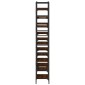 vidaXL Βιβλιοθήκη Καφέ Δρυς 127,5x28,5x172,5 εκ. Επεξεργασμένο Ξύλο