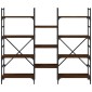 vidaXL Βιβλιοθήκη Καφέ Δρυς 160x28,5x136,5 εκ. Επεξεργασμένο Ξύλο